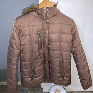 Rose gold forever 21 coat.